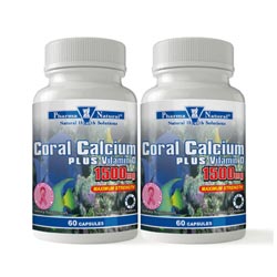 Coral Calcium 1500 mg, 2 x (60 Capsules)