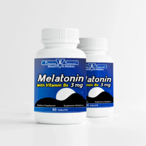 Melatonin 3 mg with Vit B-6, 2 x (60 Tablets)