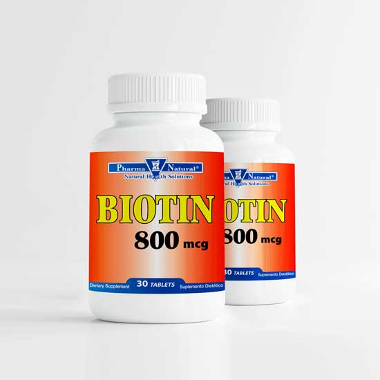 Biotin 800 mcg, 2 x (30 Tablets)