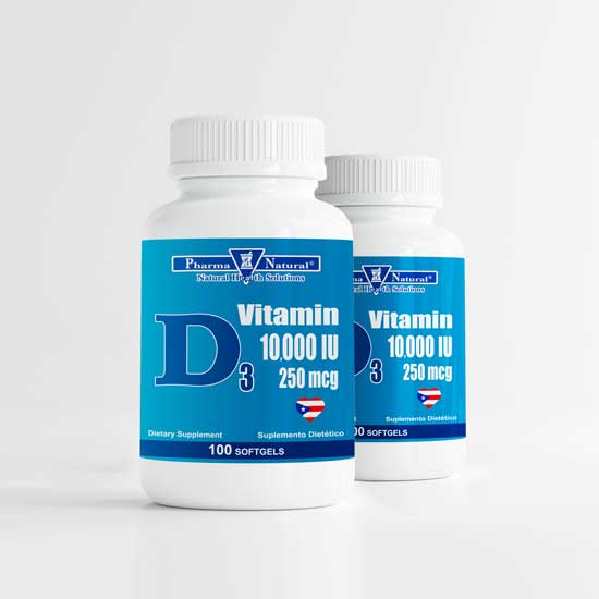 Vitamin D3 10,000 IU (250 mcg), (100 Softgel)
