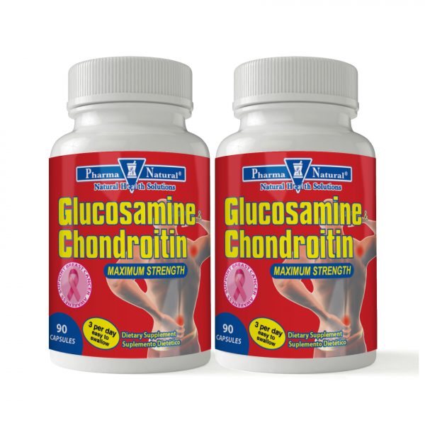 Glucosamine & Chondroitin 1500 mg, 2 x (90 Capsules)